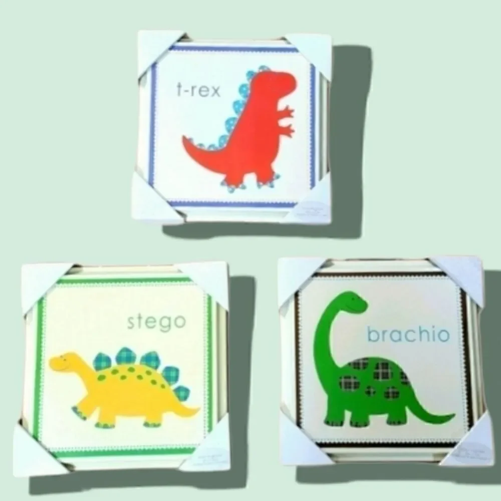 Dino-mighties WOODEN WALL DECOR - DINOSAURS